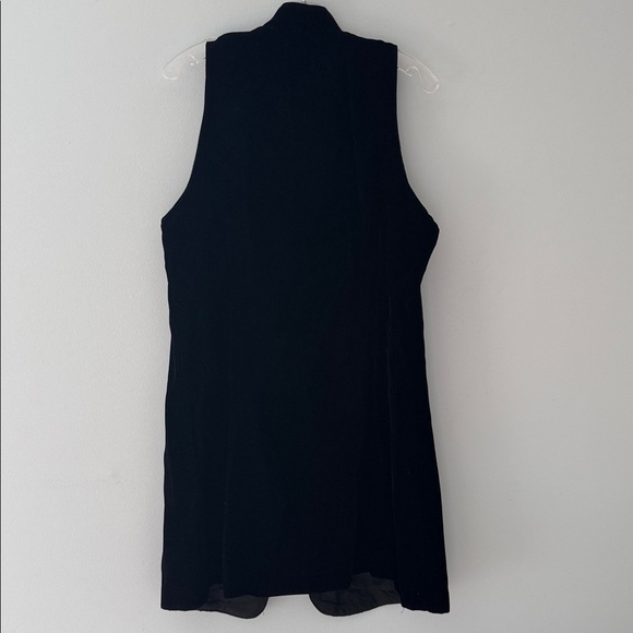 Vintage Black Velour Vest with Frog Closures – Size 10 – Made in Canada - Picture 7 of 7